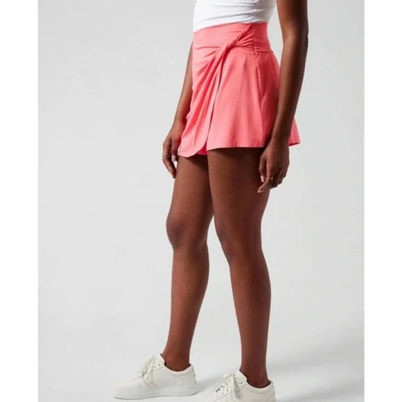 Athleta Womens Activewear Release Wrap Skort Built-in Shorts Size XL Pink - Picture 2 of 10